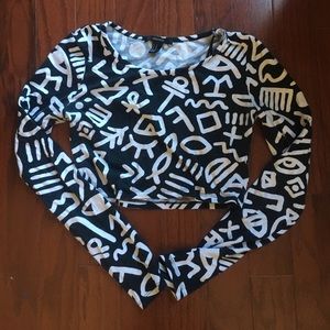 Keith haring style crop top