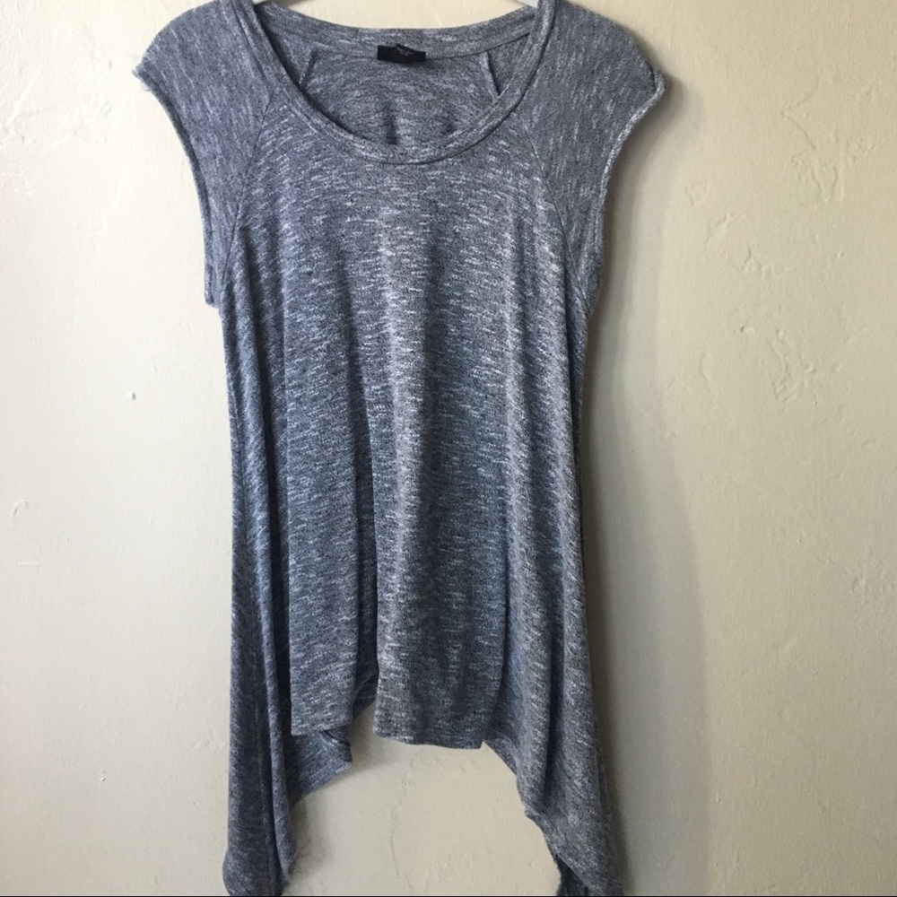 Asymmetrical Cap Sleeve Top