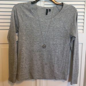 Cynthia Rowley grey marled sweater