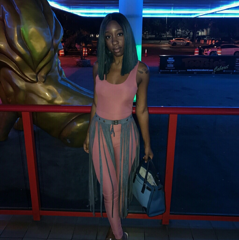 Jumpsuit & Fringe belt