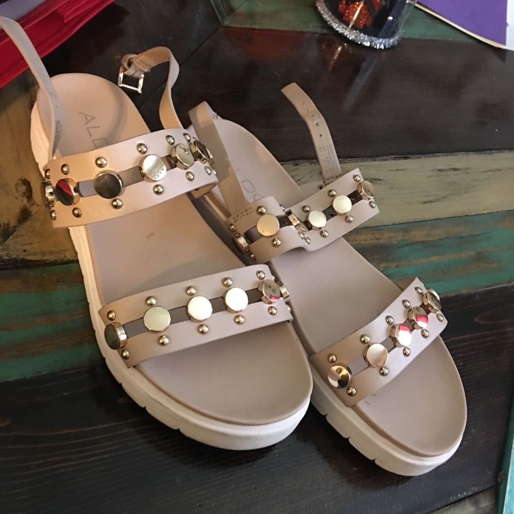 Gold sandals