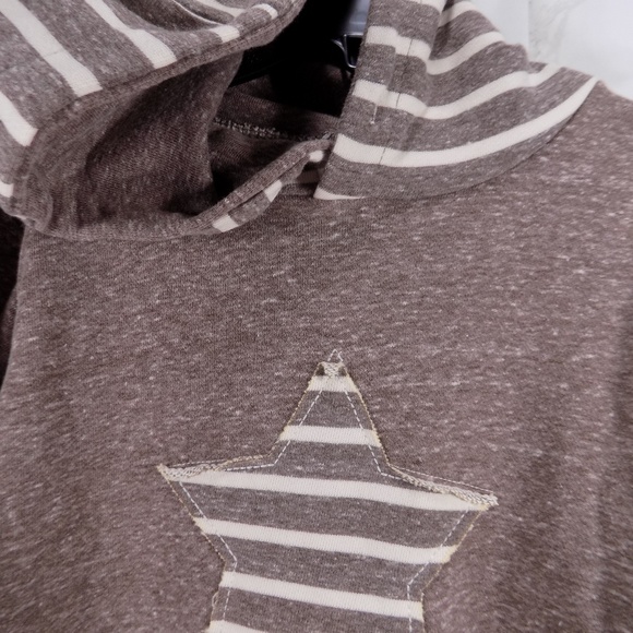 Heather Brown Star Hoodie. Kids :) - Picture 3 of 6