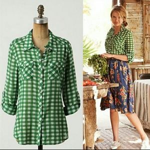 Anthropologie Checkered Top Anthropologie Checkered Top