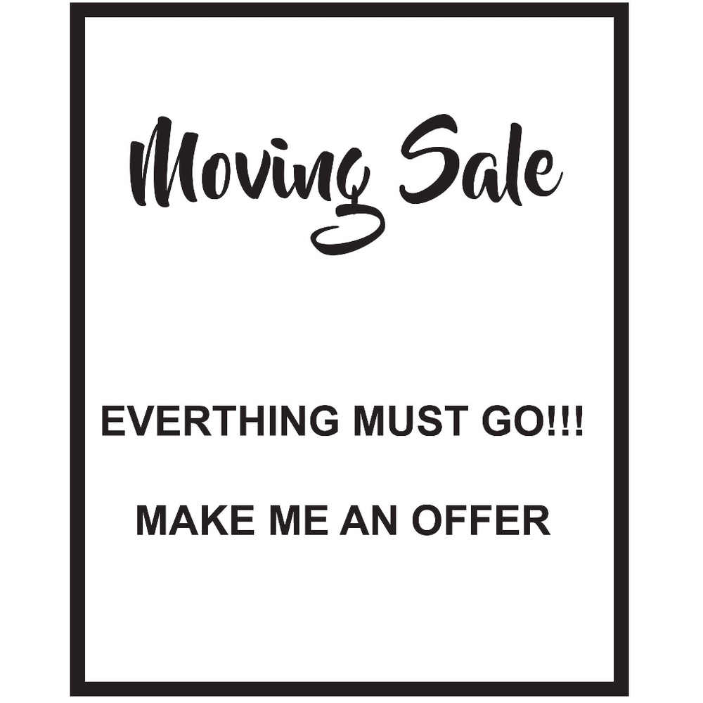 MOVING SALE!!!!!