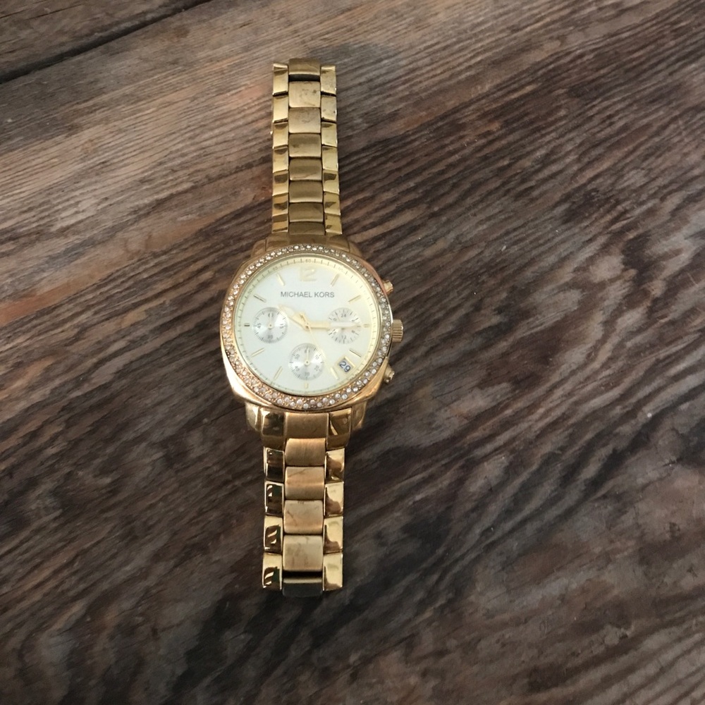 Michael kors gold tone watch