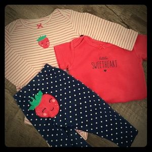 Carters 3 piece matching set 9 months