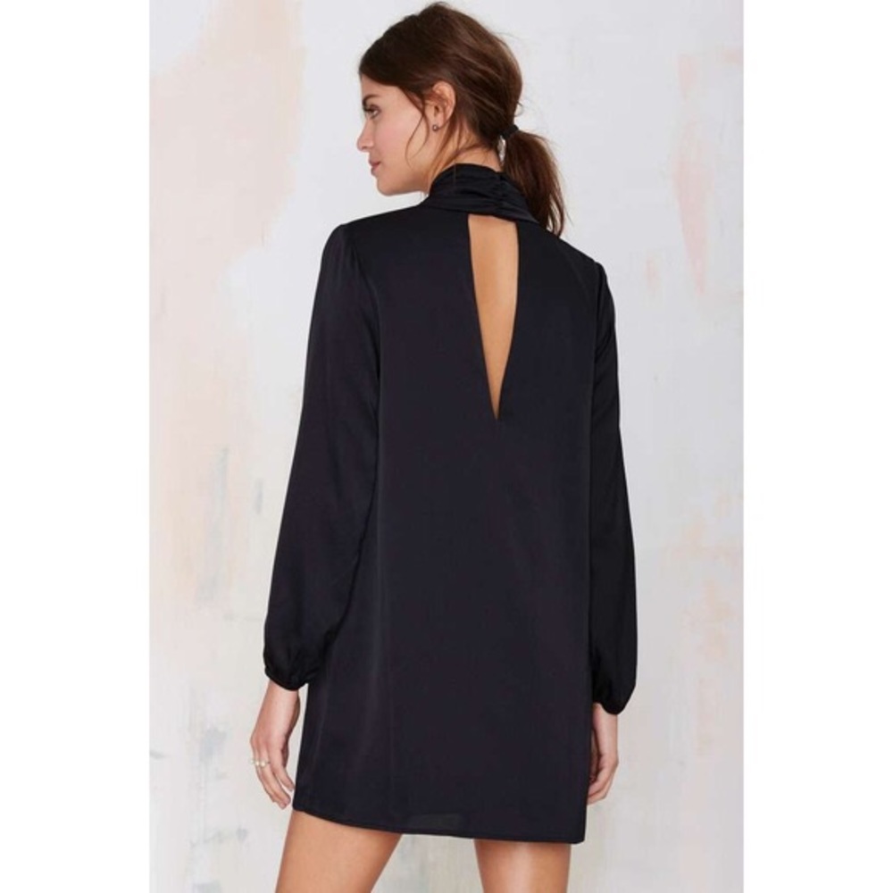 Black mini dress by Nasy Gal