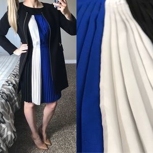 Calvin Klein pleated accordion dress