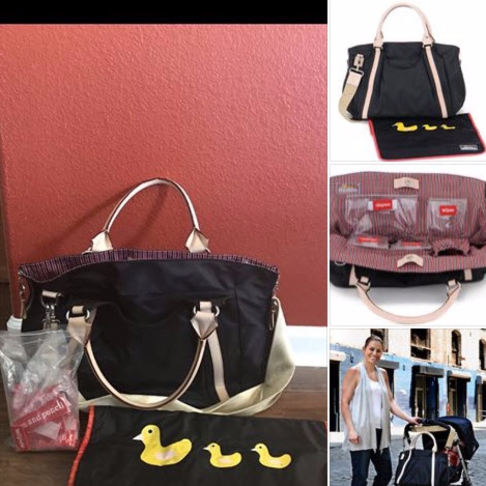 Designer Danzo Black Hobo Diaper Bag