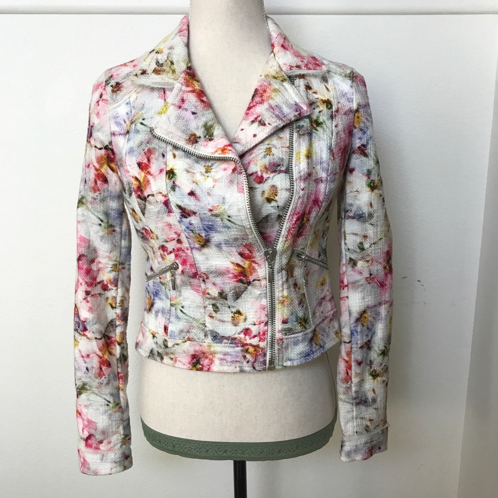 [Zara] Moto Floral Jacket