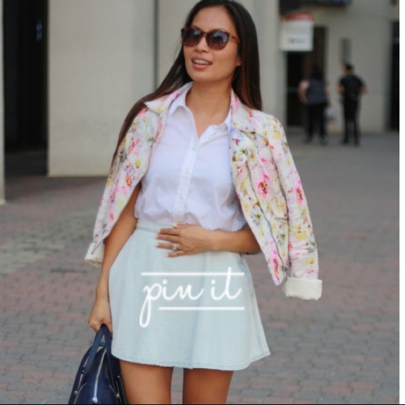 [Zara] Moto Floral Jacket - Picture 8 of 8