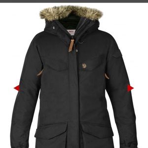 Fjallraven Nuuk Parka in Black Size XXS Runs large