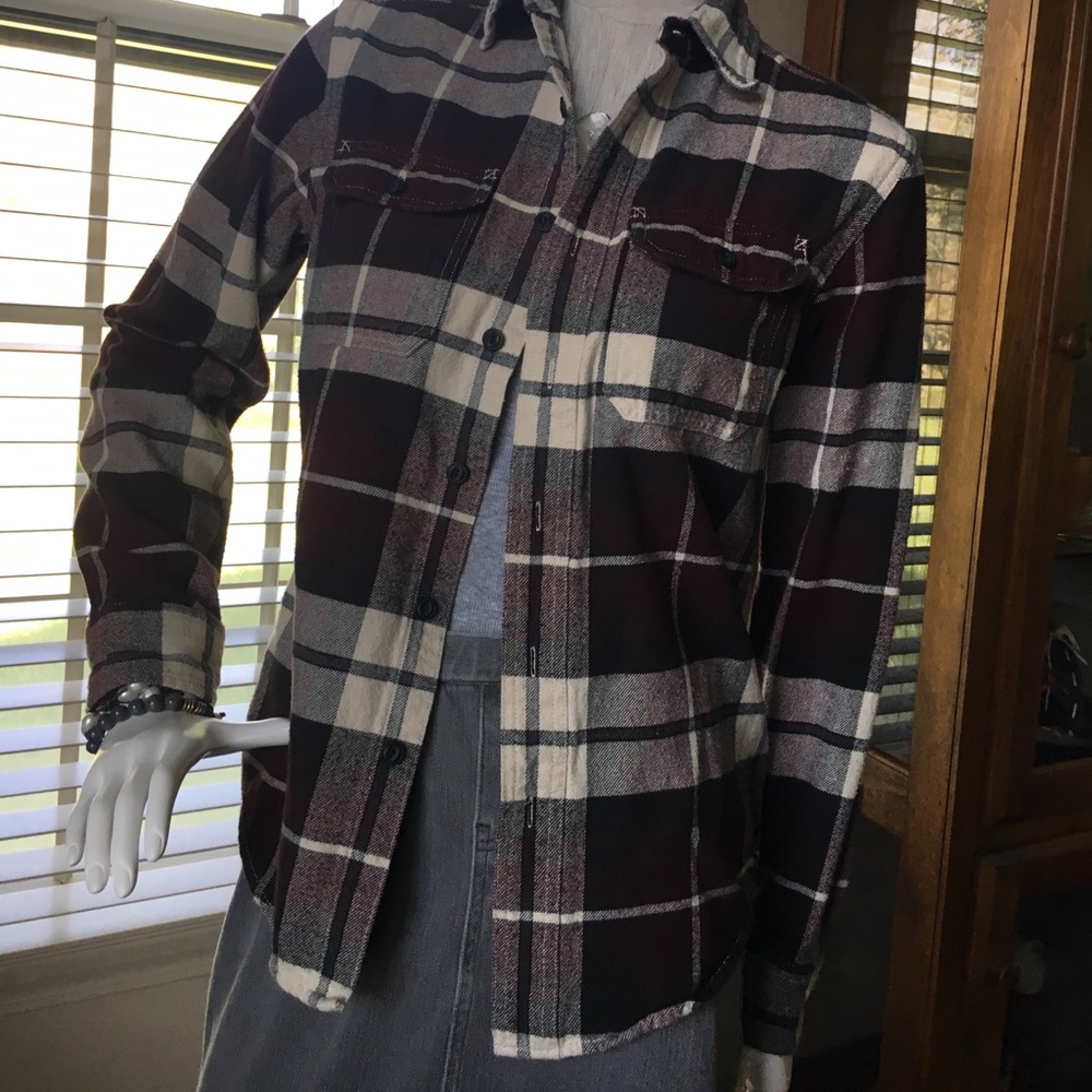 EUC American Eagle 100% Cotton Flannel Shirt -XS