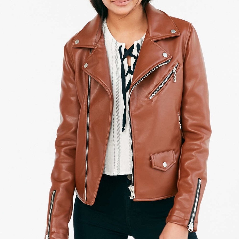 Urban Outfitters Silence + Noise Vegan Moto Jacket