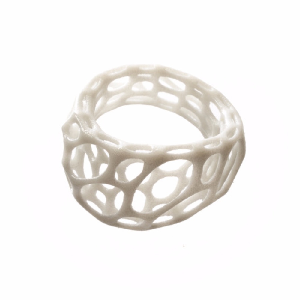 3D printed modern ring size 5 6 7 NEW unique gift!