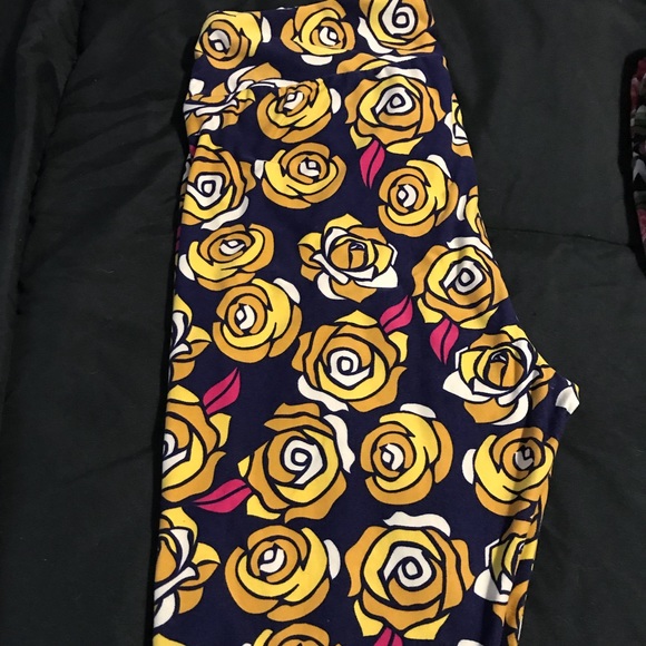 LuLaRoe Pants - Lularoe Roses! Tall and curvy!