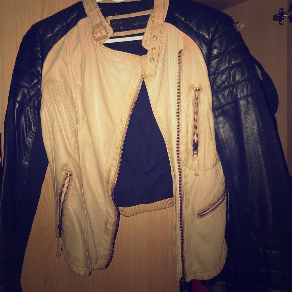 Zara leather jacket