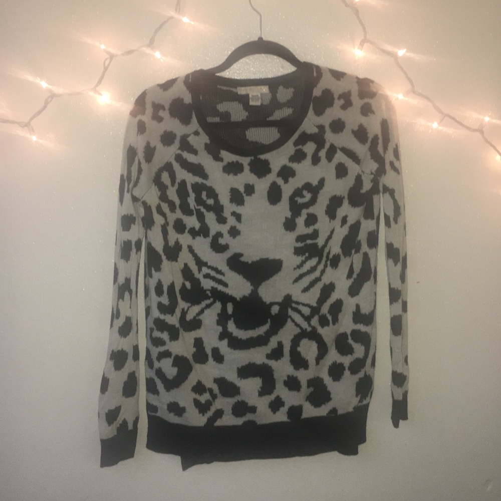 Cheetah Sweater - Size Small