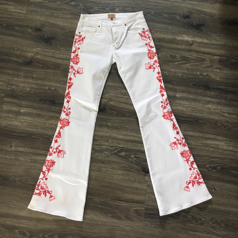 Driftwood Isabel embroidered classic fit  jeans