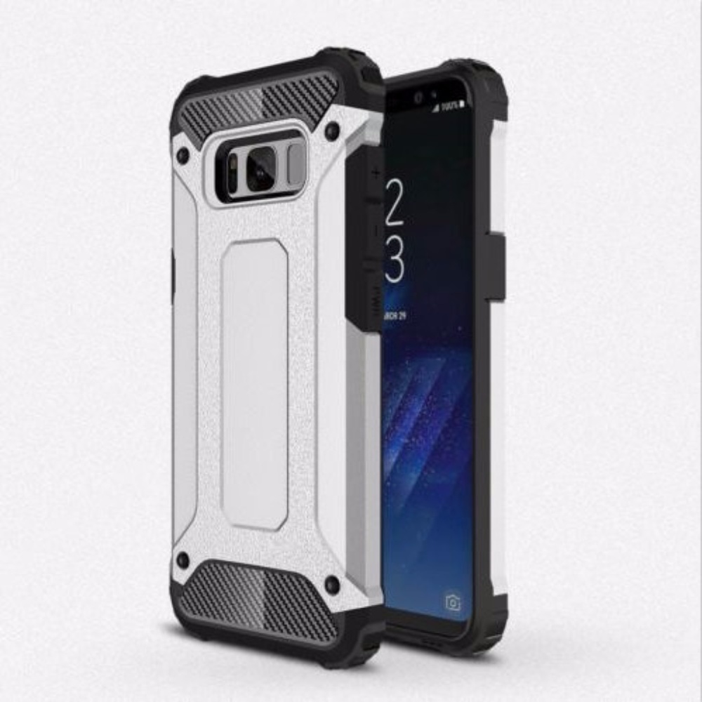 Samsung Galaxy S8 Shock Rugged Phone Case Silver