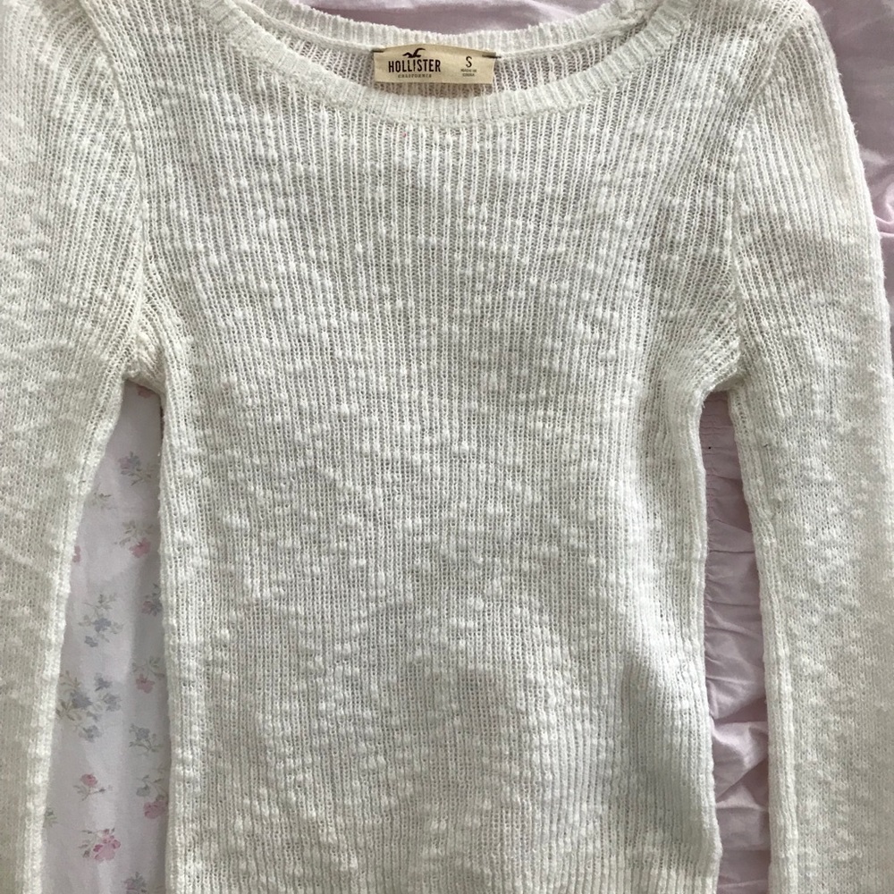 Hollister crop top, long sleeve