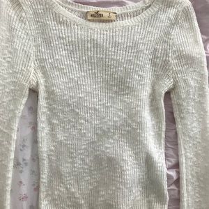 Hollister crop top, long sleeve