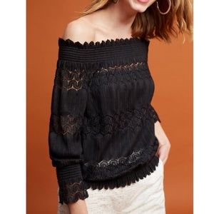 Anthropologie Riley Off-The-Shoulder Top Deletta Anthropologie Riley Off-The-Shoulder Top Deletta