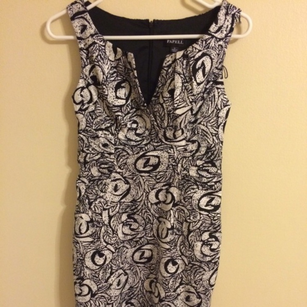 Adrianna Papell White and Black Dress - Picture 2 of 3