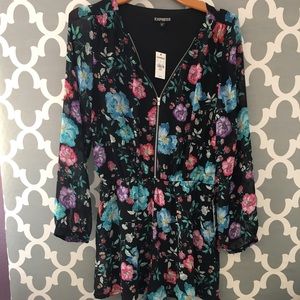 Floral print romper