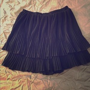 Urban outfitters two-tiered black skirt