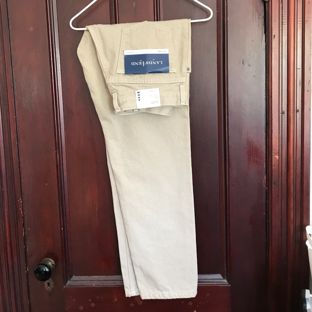 Tan lands end jeans
