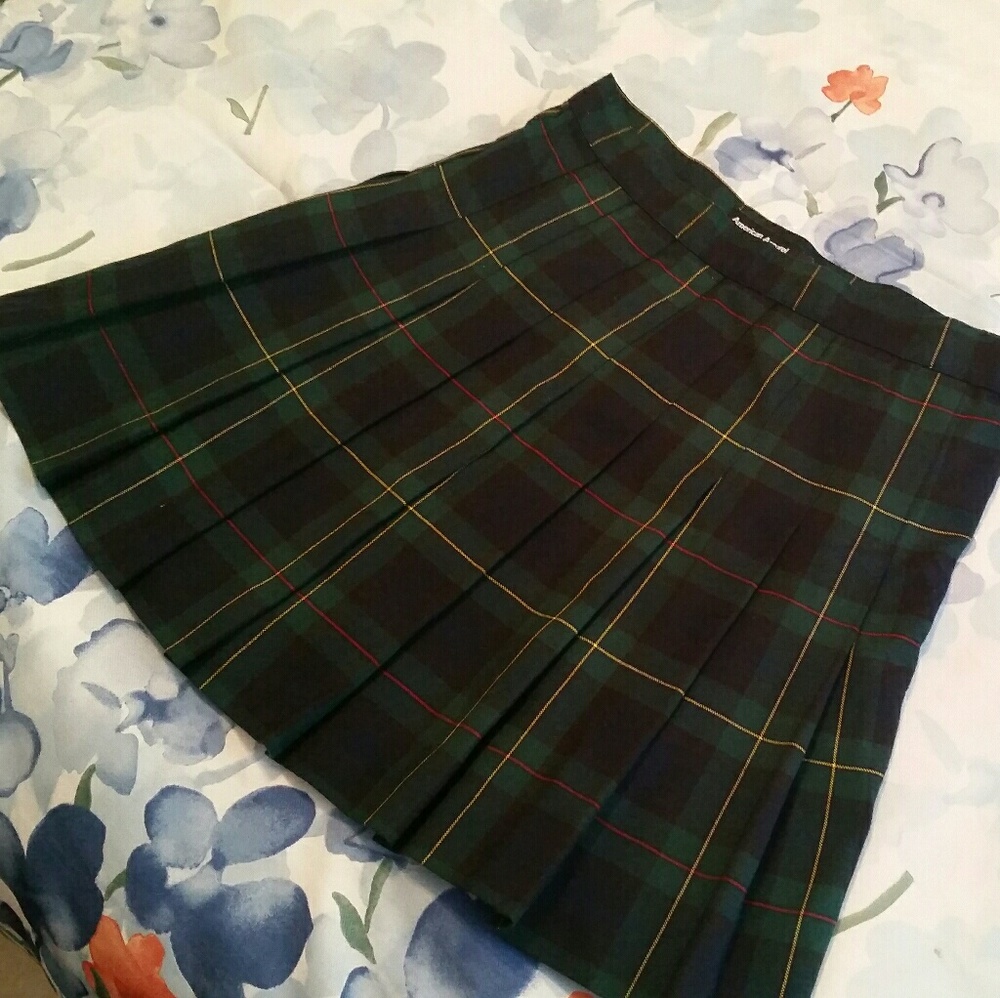 American Apparel Pleated Miniskirt