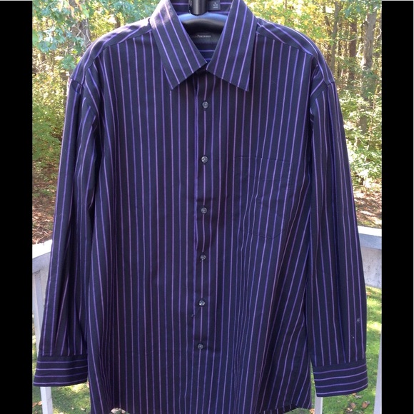 Perry Ellis Portfolio men's Dress Shirt L16- 32/33 - Picture 2 of 3