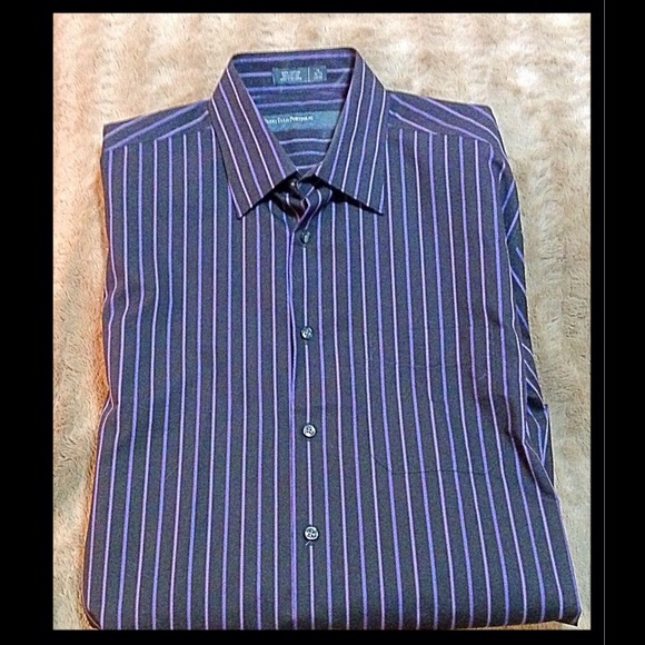 Perry Ellis Portfolio men's Dress Shirt L16- 32/33 - Picture 3 of 3