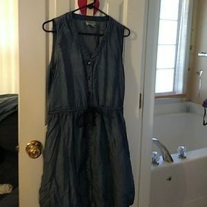 Jean cinch dress