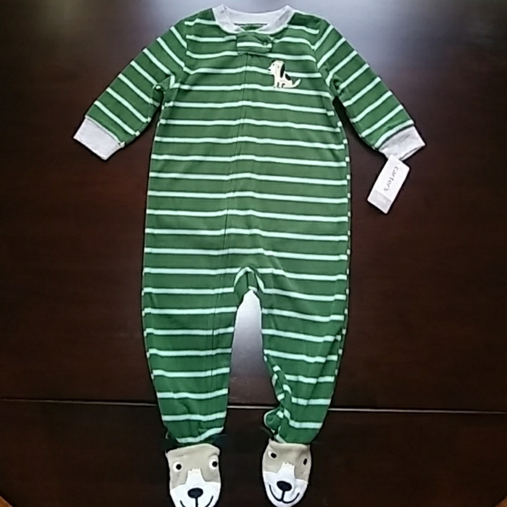 NWT Carter's fleece footie sleeper pjs