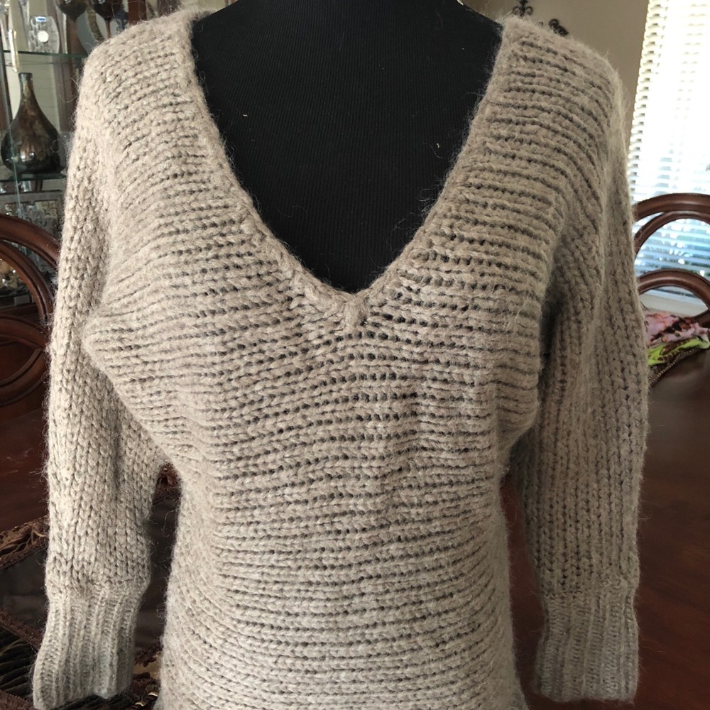 Ready for winter?  Warm & cozy V-neck sweater.