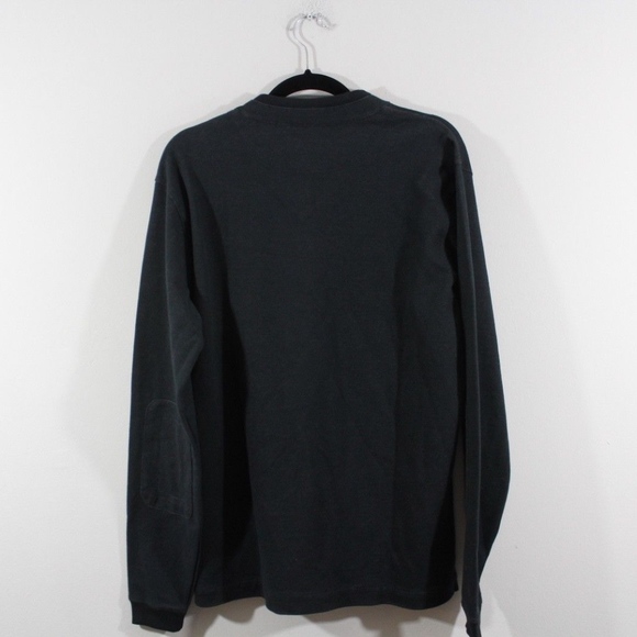 New Left Coast Tee Elbow Patch V-Neck Sweater - Picture 4 of 5