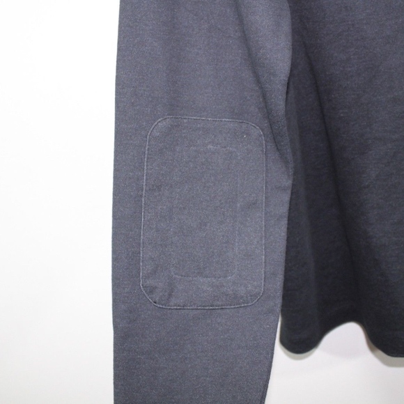 New Left Coast Tee Elbow Patch V-Neck Sweater - Picture 5 of 5