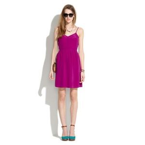 *Reserved* Madewell silk cami dress in gemstone