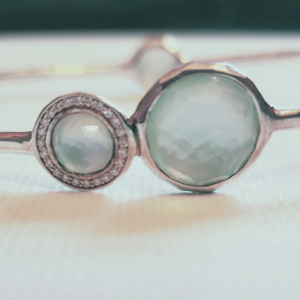 Ippolita .925 Stella Blue Topaz/Diamond Bangle