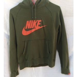 green and orange nike hoodie