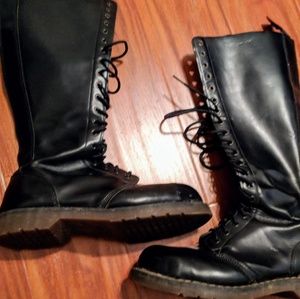 SOLD!!  Dr. Martens steel toe 20 eye boots.
