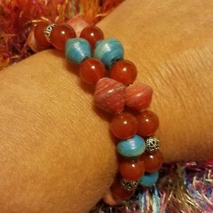 Handmade Beaded Bracelet and Necklace