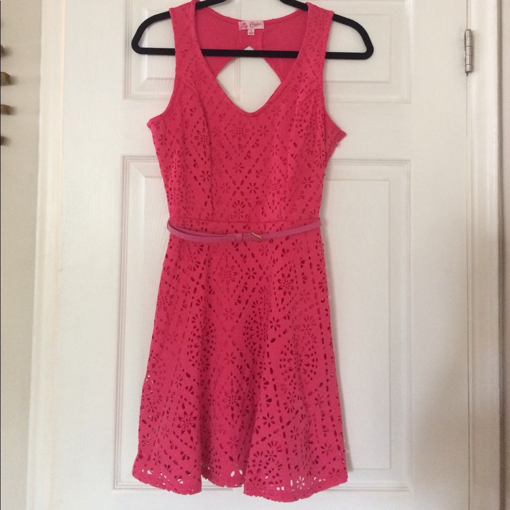 Hot Pink Candies Dress with Belt