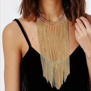 Chain Choker Goldtone or Silvertone Chain Choker Goldtone or Silvertone