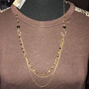 New with tags necklace gold with tigers eye stones New with tags necklace gold with tigers eye stones