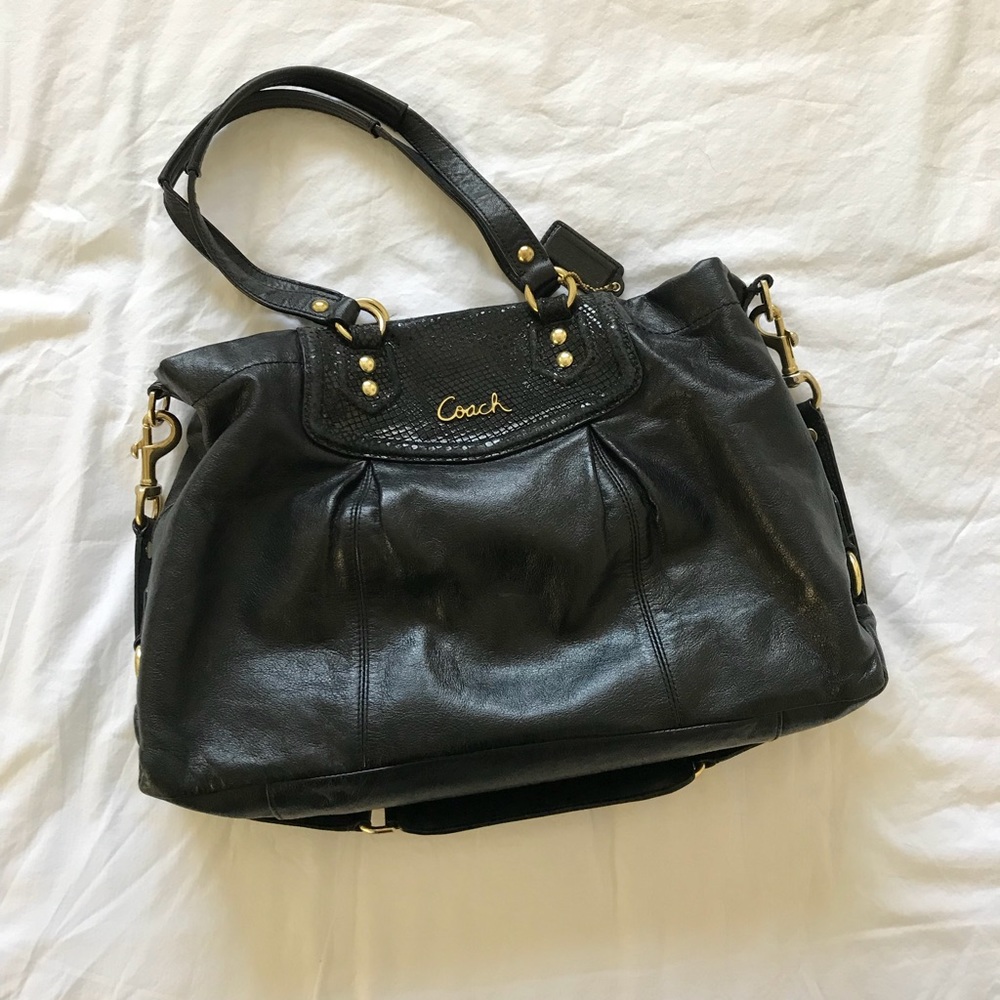 Coach leather crossbody bag