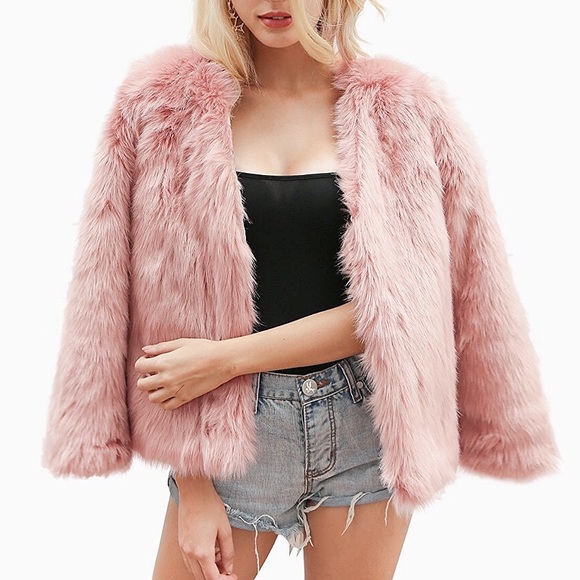 Jackets & Blazers - Plus/Regular Dusty Pose 🌹Shaggy Faux Coat, S-XXXL