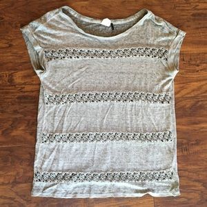 Anthropologie Beautiful Heather Gray Linen Blouse Anthropologie Beautiful Heather Gray Linen Blouse
